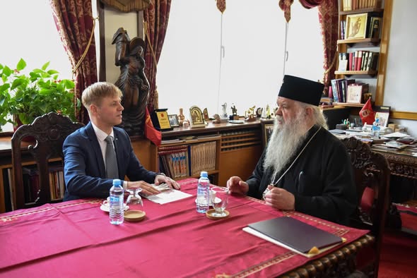 Tikšanās ar Maķedonijas autokefālās Ortodoksālās Baznīcas arhibīskapu Stefanu